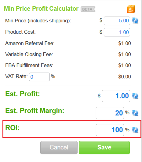 Profit calculator of BQool repricer